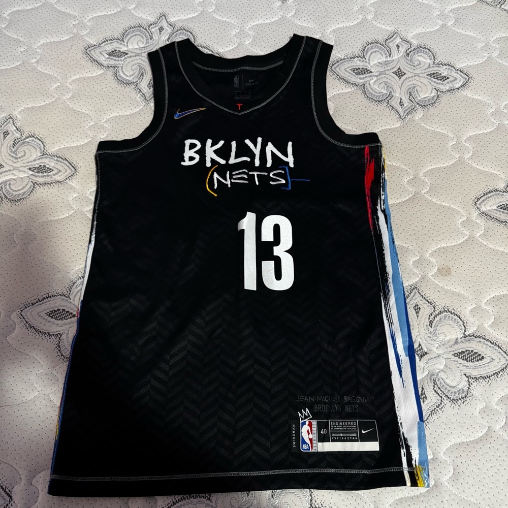 Nike Black BKLYN Nets Jersey HARDEN 13